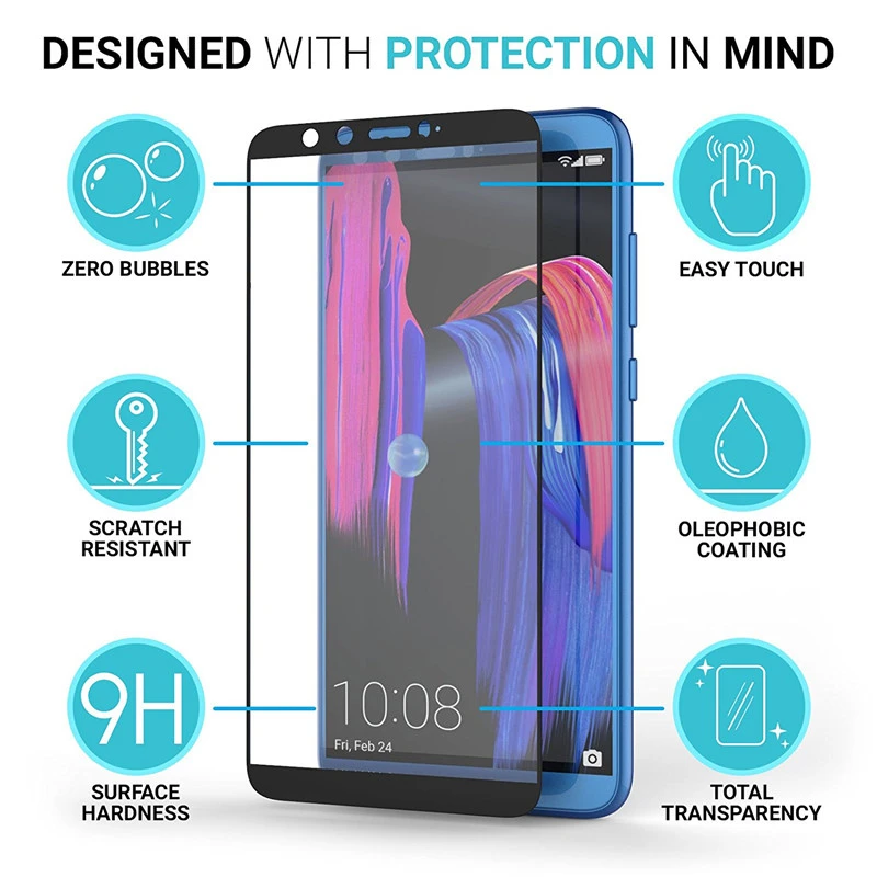 Защитное стекло Honor 9 lite для huawei honor 8x8 honor9 honer life light защита экрана закаленное