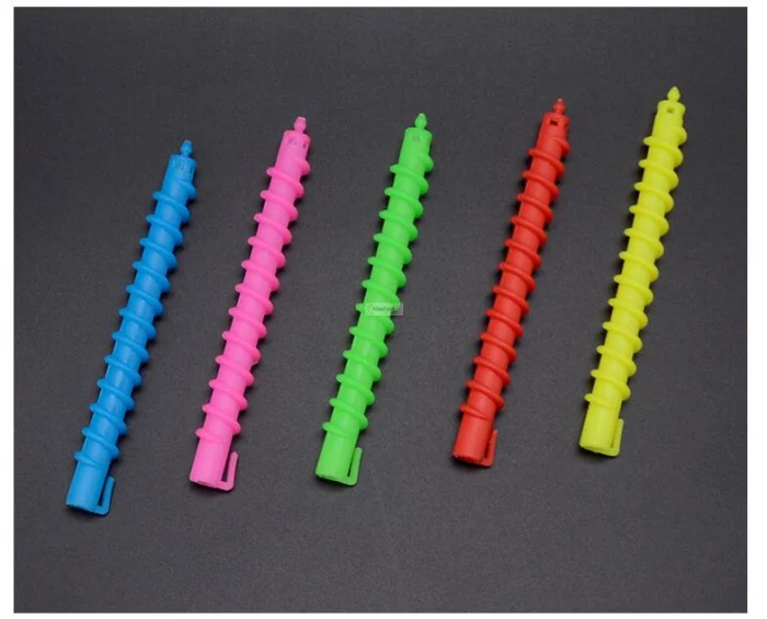 26pcs Plastic Hair styling tool Hair curling tools Spiral Hair Perm Rod Long curling spiral stick small styling tools Barber Salon Hairdressing accessory