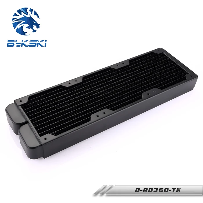 Bykski B-RD360-Tk 360 мм двухрядный толстый медный радиатор жидкостного охлаждения 38 мм