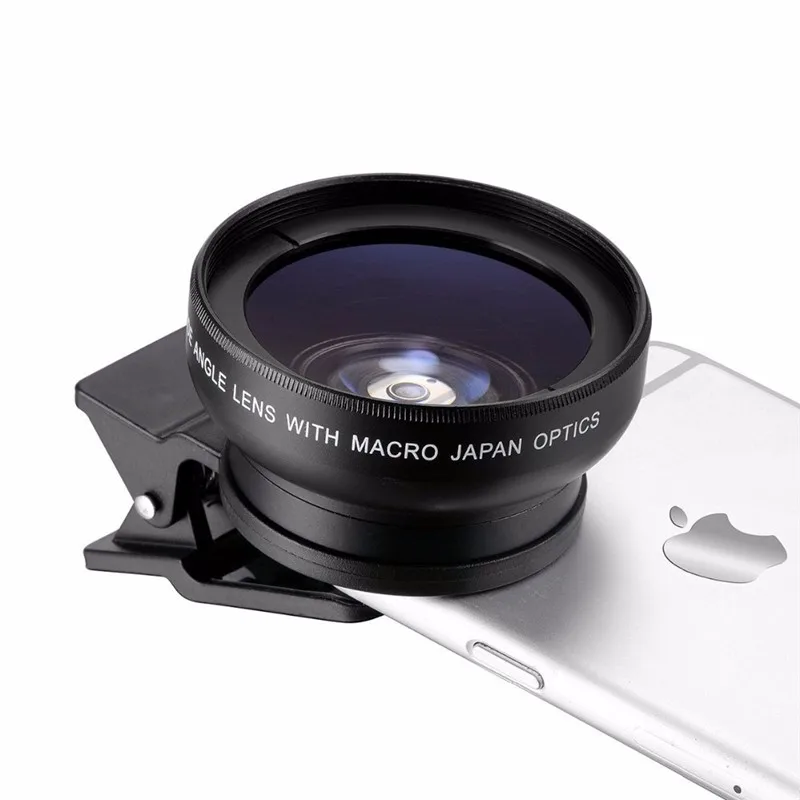 Mouseme макро Мобильный объектив 0.45X супер широкоугольные объективы 37 мм цифровой высокой четкости для iphone 6 5s xiaomi redmi note 3 камера