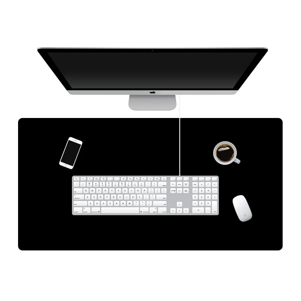  Double-Sided PU Leather Desk Mats Clipboard Table Mats Anti-dirty Computer Keyboard Pad Laptop Full