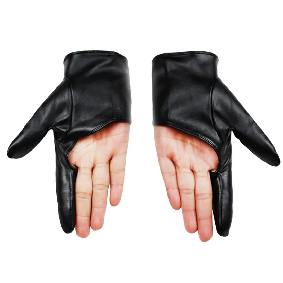 

New Arrival Party Leather Gloves Dancing Women Gloves Showing Black Gold White Red Fingerless Sexy Ladies