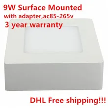 3 года гарантии 9 Вт потолочный светильник Панель свет потолочный светодиодный светильник лампа 85-265 в теплый белый/холодный белый DHL бесплатно