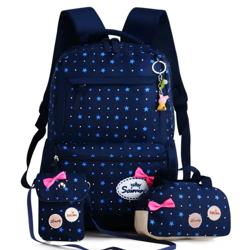 الأطفال الظهر المدرسة على ظهره نجمة الطباعة مدرسة حقائب مدرسية حقيبة ل Grils mochila اجتماعيون المدرسية