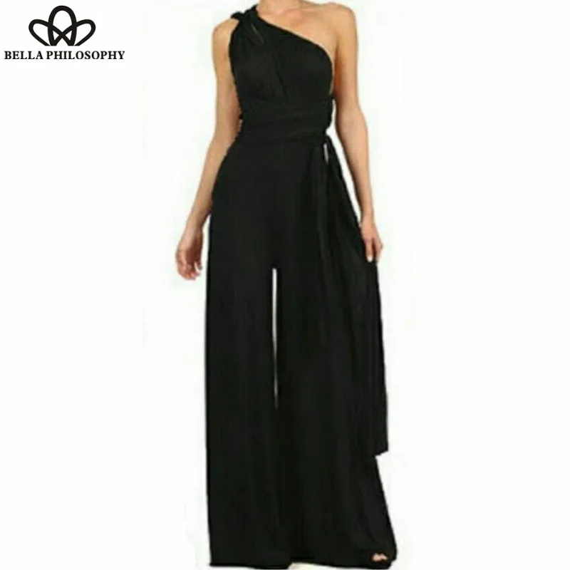 Wonder New Rompers Sexy Sleeveless Backless women Jumper Multi wearing multi rope cross OL sexy bandage conjoined Jumpsuits 2019