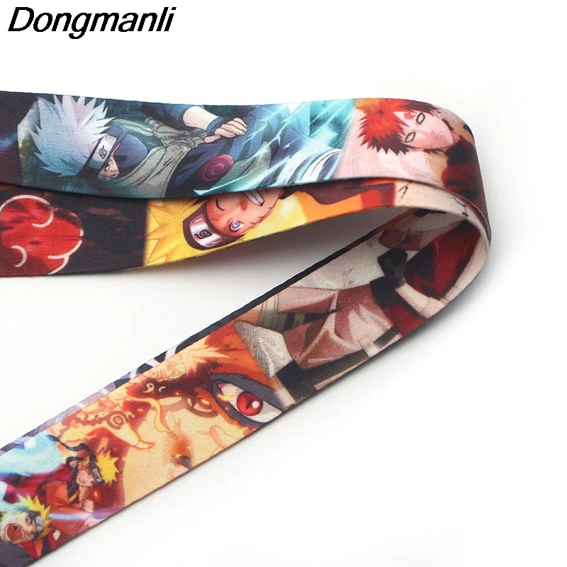 P2177 Dongmanli Naruto lanyards id бейдж держатель ID Card Pass тренажерный зал мобильный телефон USB бейдж держатель подвесной веревочный строп ключевой ремень