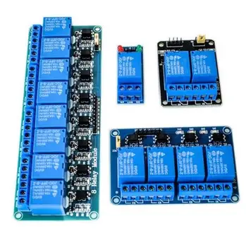 

4pcs/lot 1 Channel 5V Relay Module + 2 channel relay module +4 channel relay module +8 channel relay module new