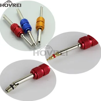 

Aluminum alloy Dual End Car Valve Core Wrench Tire Valve Core Remover Installer Metal Handle Air Conditioning Repair Tools