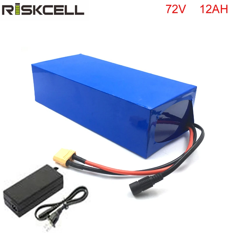 High C Rate 72v ebike battery pack use 18650 cell 72 volt 12ah
