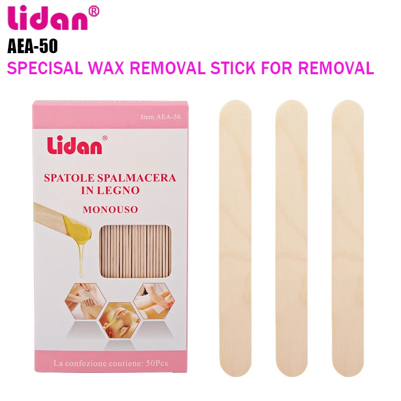 Lidan Wax Stick 50 High-grade Birch Beauty Mask Wax Stick Disposable Tongue Stick Wax Kit Women Hair Remover Fan +3% discount Lidan Wax Stick 50 High-grade Birch Beauty Mask Wax Stick Disposable Tongue Stick Wax Kit Women Hair Remover Fan +3% discount