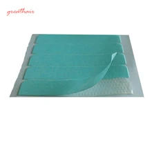 60 шт./лот, синий уток кожи волос ленты Высокое Качество Сильный Клей Двусторонняя лента для накладки парик