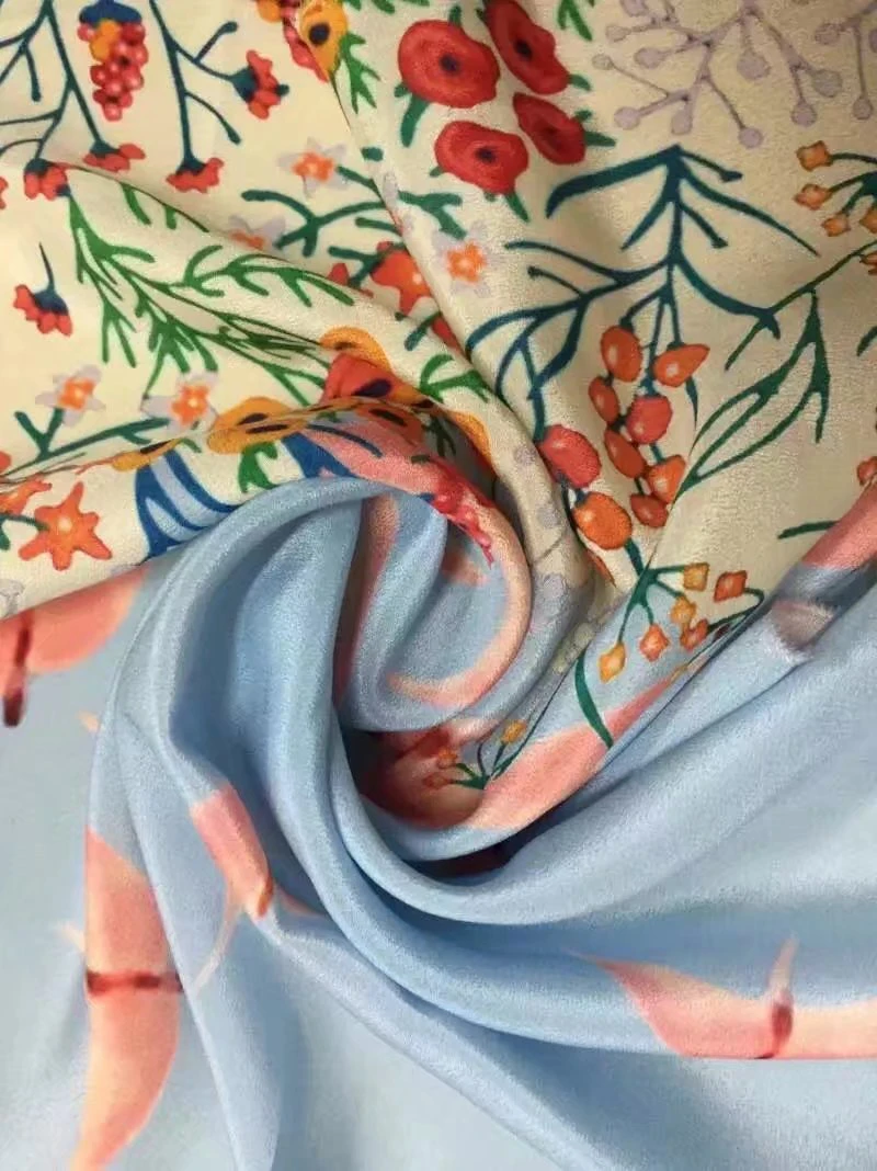 African real silk lace fabric floral print silk fabrics wholesale good