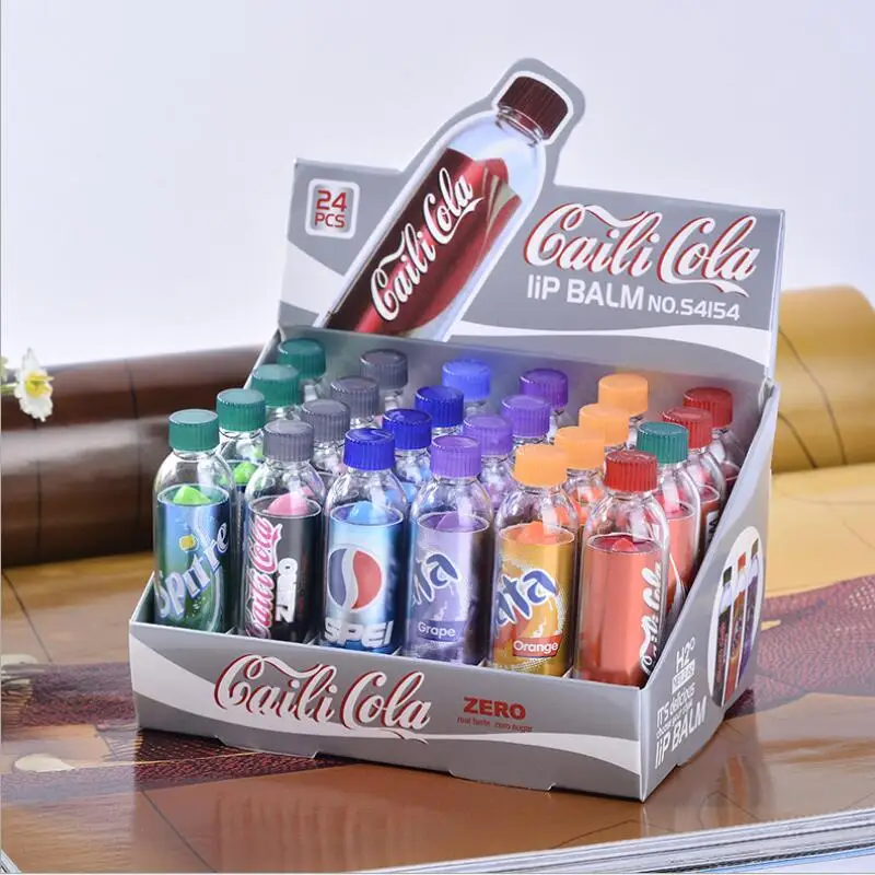 Bonito Lábio Bálsamo Beleza Lipbalm Mosit Batom Garrafa Nutritivo Lábios Cuidados Maquiagem 6 Cores Disponíveis Agradáveis Presentes Dropship 24 Pçs 3 Beleza e saúde