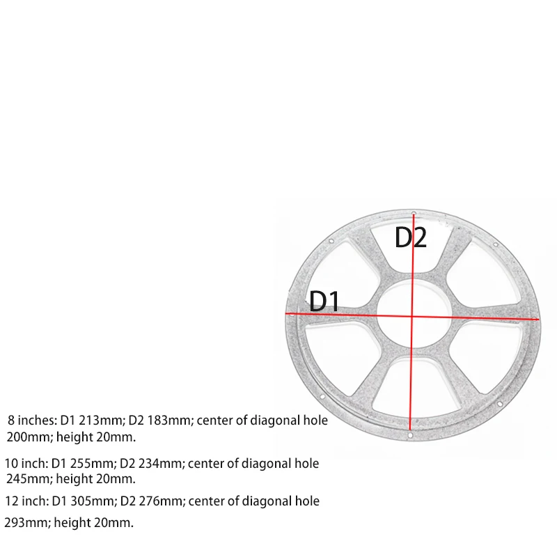 1 шт. 8 дюймов 10 дюймов 12 дюймов металлический сменный круглый динамик защитная сетка сетчатая крышка решетка круг сабвуфер аксессуары - Цвет: 8 inch