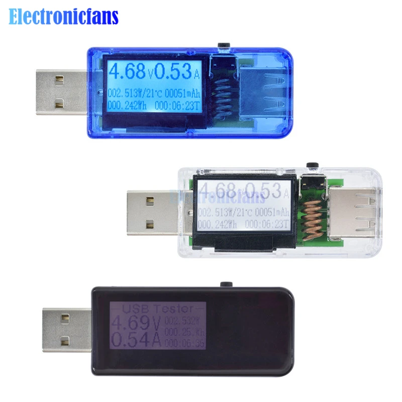 Мини 12 в 1 USB Тестер Цифровой вольтметр напряжение амперметр тока мощность