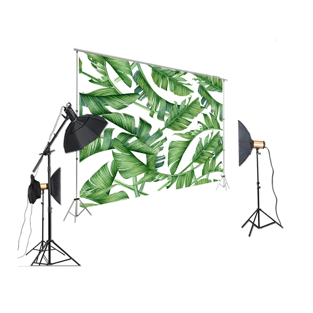 

Photography Backdrop jungel green leaf photo shoot background seaside beach backdrop Booth Baby Shower birthday party decoration