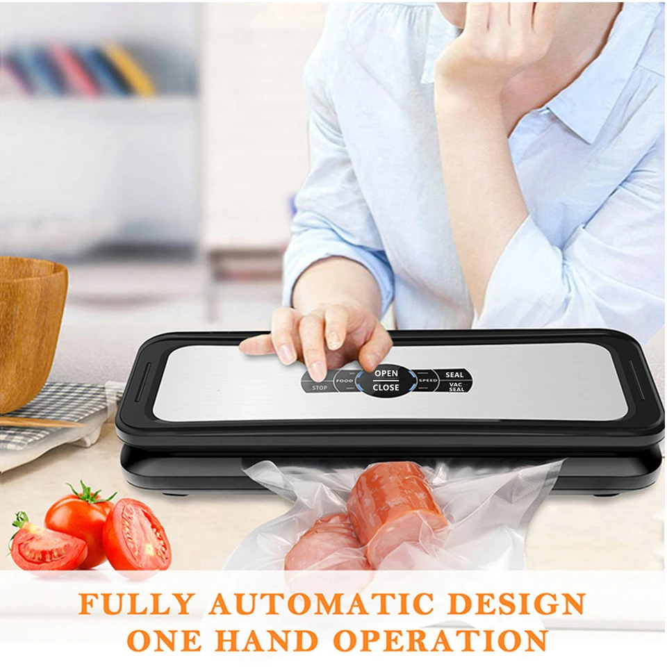 US $93.51 LAIMENG Vacuum Sealer Food Automatic Sealing Machine Vacuum Packaging For Food Grade Plastic Vacuum Bags Package Rolls S231