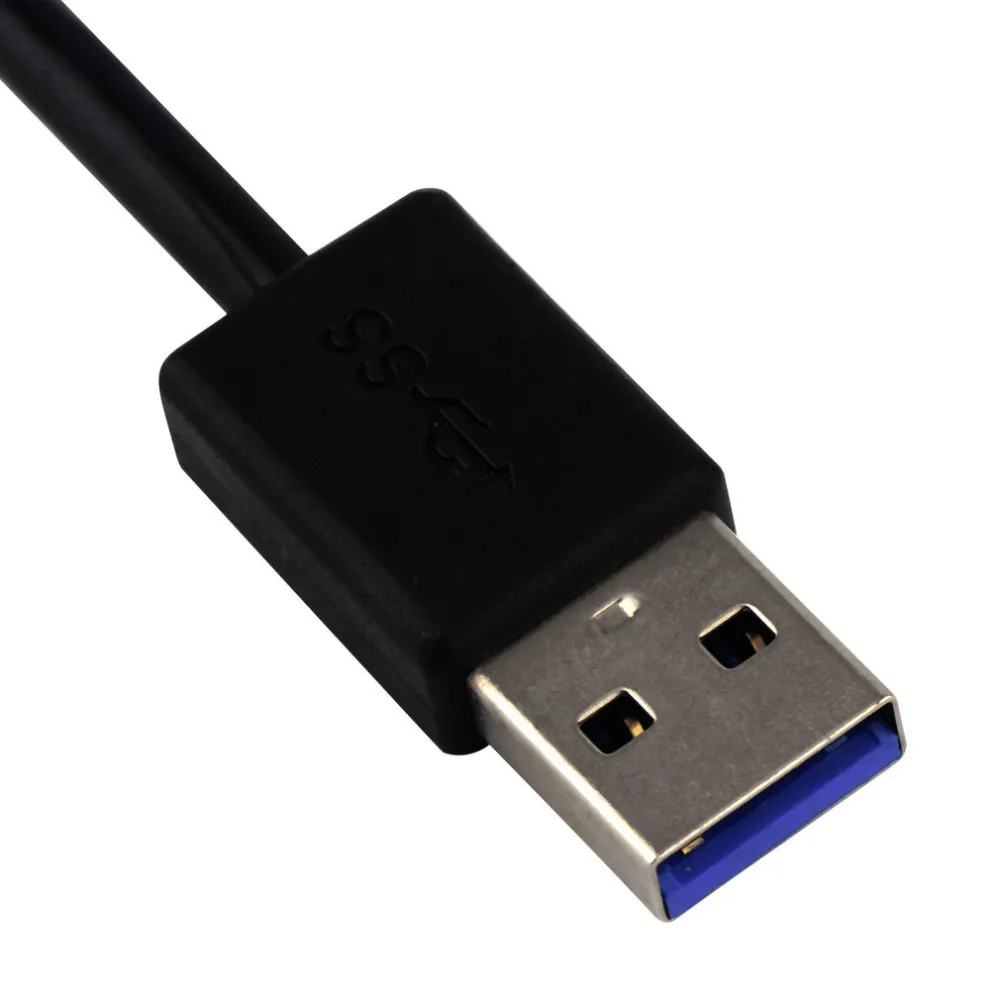 1 шт. 4-Порты и разъёмы USB 3,0 концентратор 5 Гбит/с Портативный Благодаря компактному размеру ПК Mac ноутбук, настольный компьютер Лидер продаж