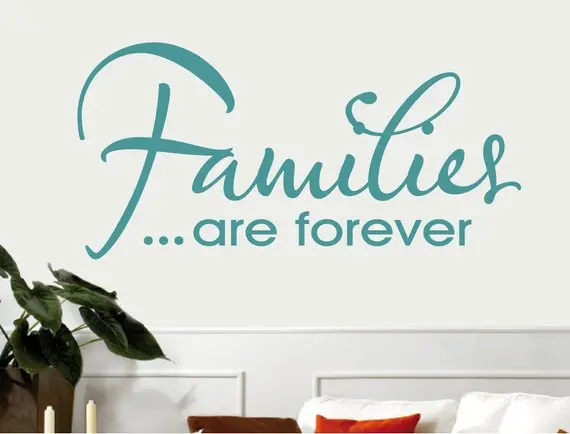 Family are forever цитата Наклейка на стену семейные настенные цитаты семья