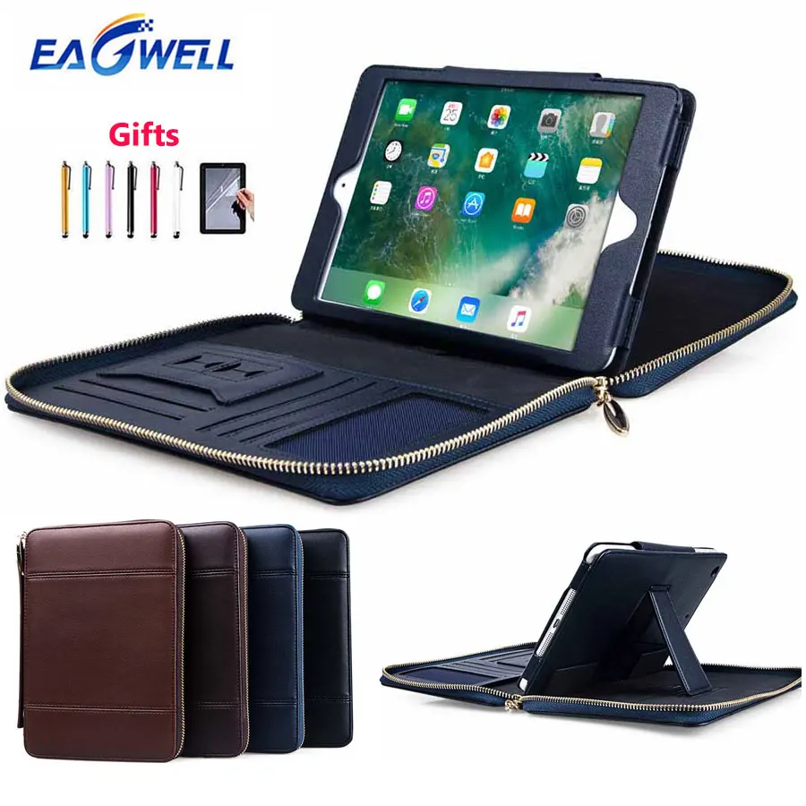 

For iPad mini 1 2 3 4 Case Briefcase Multifunction PU Leather Protective Case Stand Cover Wallet Card Slot Bag for iPad mini