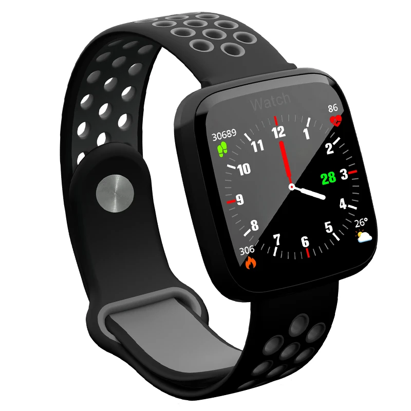 silicone band sports smart watch