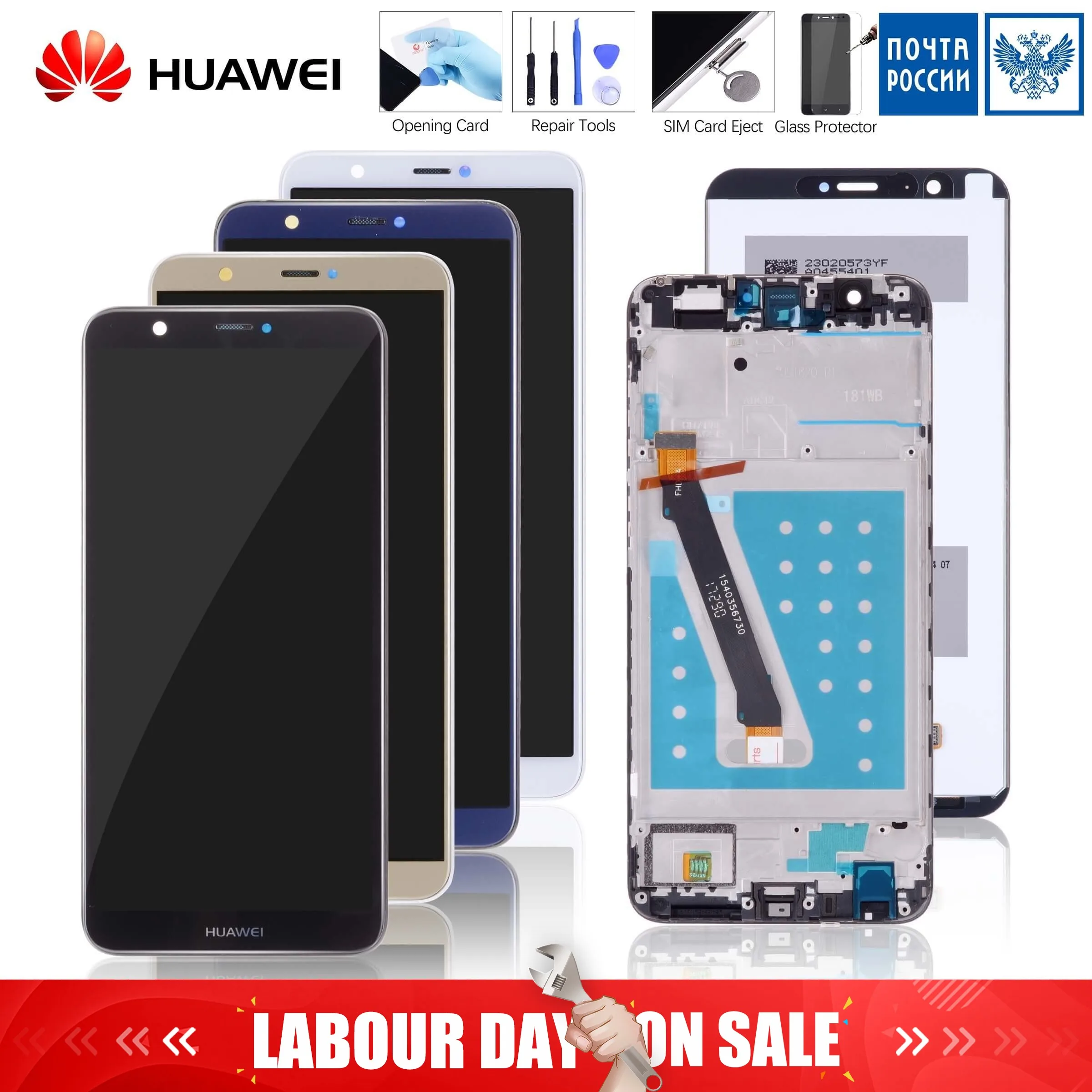 

Original Huawei P Smart LCD Touch Screen with Frame For Huawei Enjoy 7S LCD Display Replacement For Huawei P Smart LCD LX1 LX3