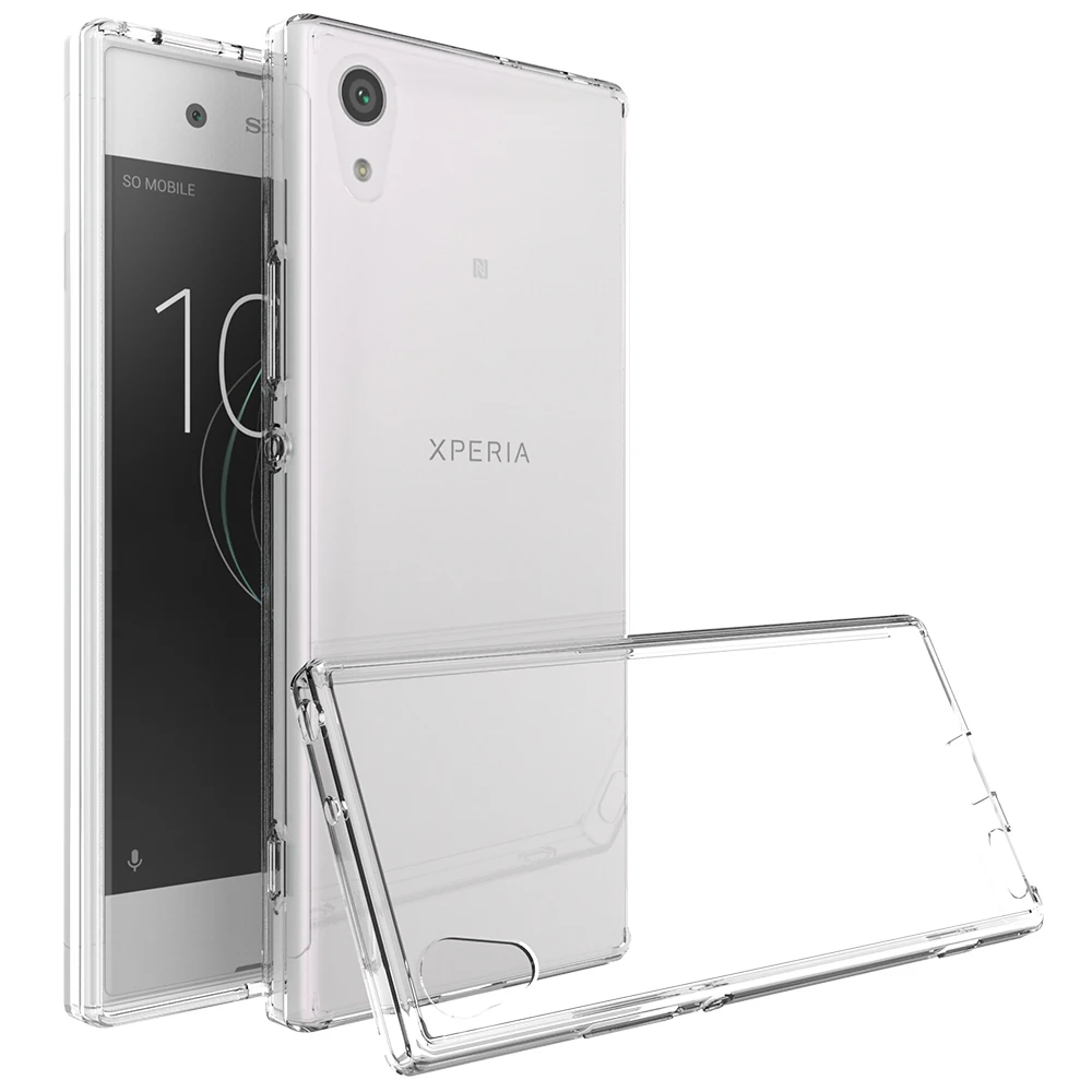 Прозрачный чехол для телефона Sony XA1 Xperia силиконовые гибридные Пластиковые чехлы