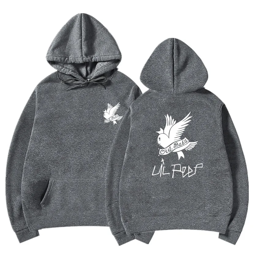 Мужские и женские толстовки с капюшоном Lil пуловер принтом Love lil свитера для