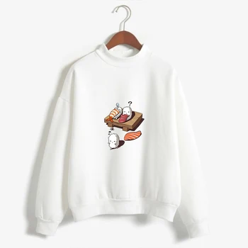 

Japanese sushi kawaii print pattern is very popular girl wind street pop wind TOp shirt sweatshirt cute cartoon print style
