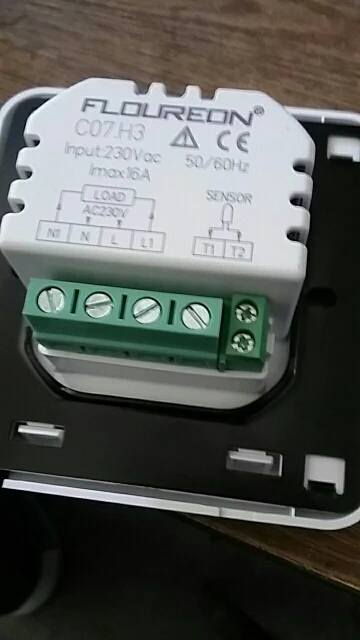 Floureon byc07h3 Электрический нагревательный термостат с сенсорным экраном для теплого пола/электрическая система отопления регулятор температуры