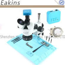 Simul focal 3,5-90X непрерывный зум Тринокулярный Стерео микроскоп 21MP HD 4K 25FPS микроскоп камера для ремонта материнской платы PCB