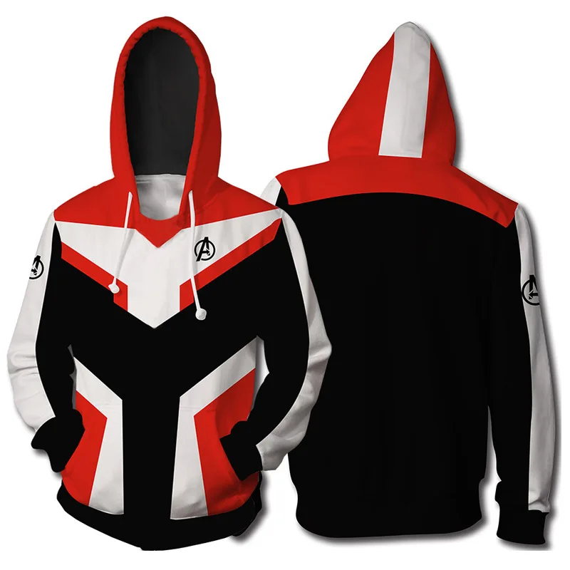 Avengers Endgame Quantum Realm Sweatshirt Jacket Advanced Tech Hoodie Cosplay Costumes 2019 new superhero Iron Man Hoodies