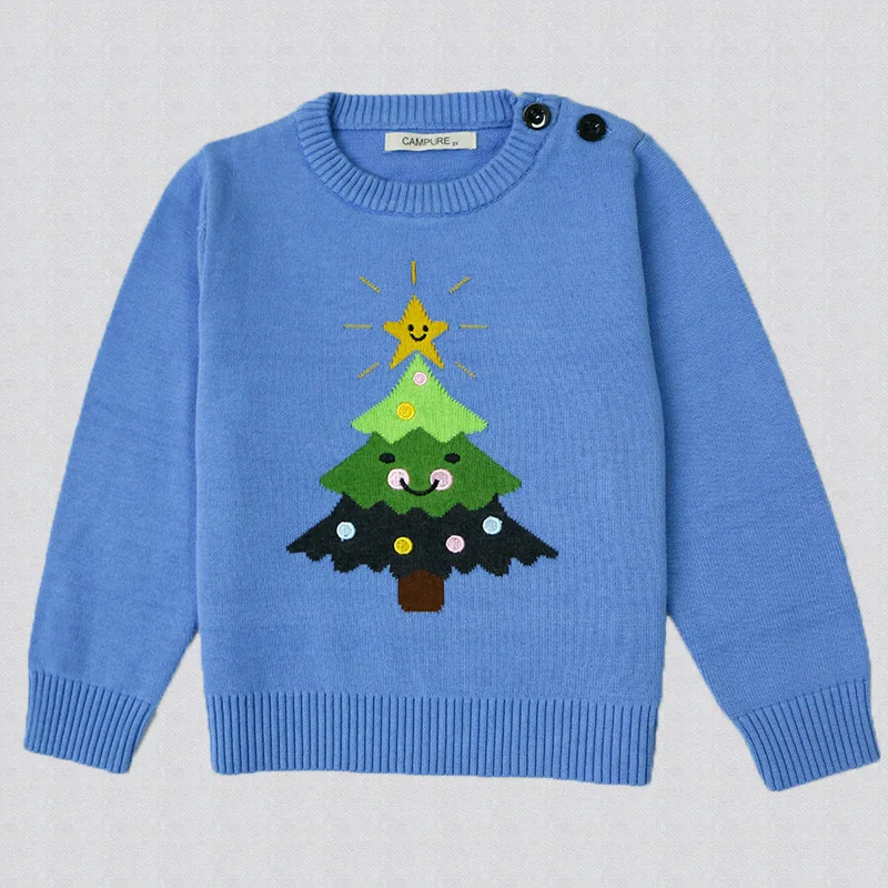 Di Blu Del Maglione Bambino Bambini Inverno Dei Pullover qvYIwYd