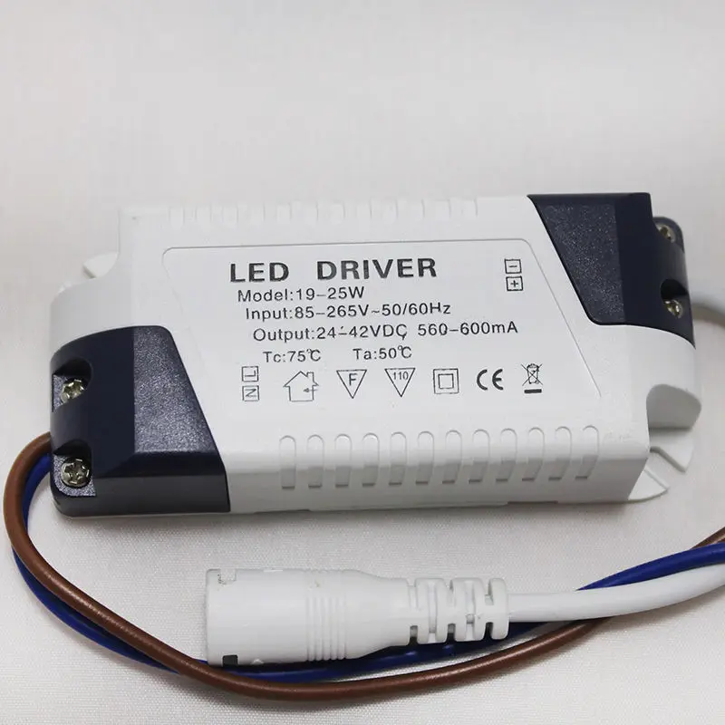 Free shipping 19-25W Led Lights Driver 20W/22W/23W/24W/25W Power Supply Lighting Transformer AC85-265V Output:560-600mA,DC24-42V