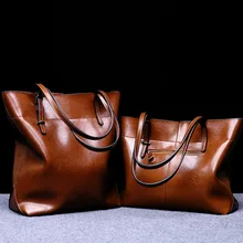 Ретро яркая натуральная кожа женская сумка Роскошные сумки женская сумка Дизайнерская кожаная женская сумка через плечо Повседневная Сумка-тоут