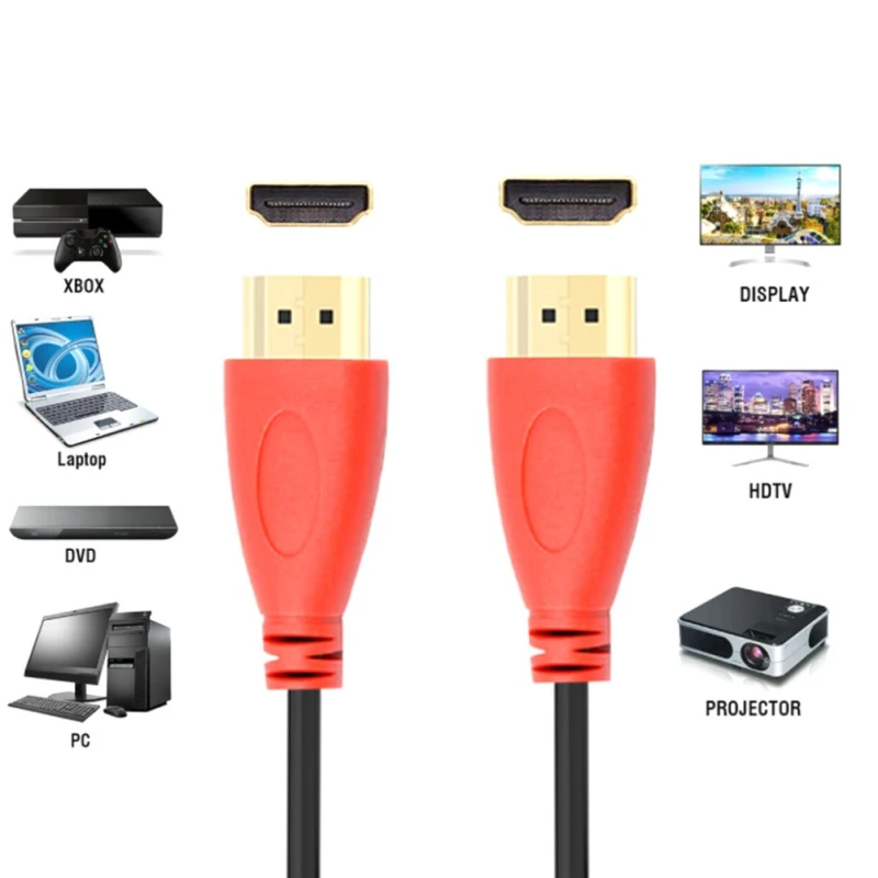 1/1. 8/3 метров HDMI к HDMI кабель 4 K конвертер адаптер Шнур для портативных ПК DVD плеер для IPTV lcd xbox 360 PS3 4 pro приставка