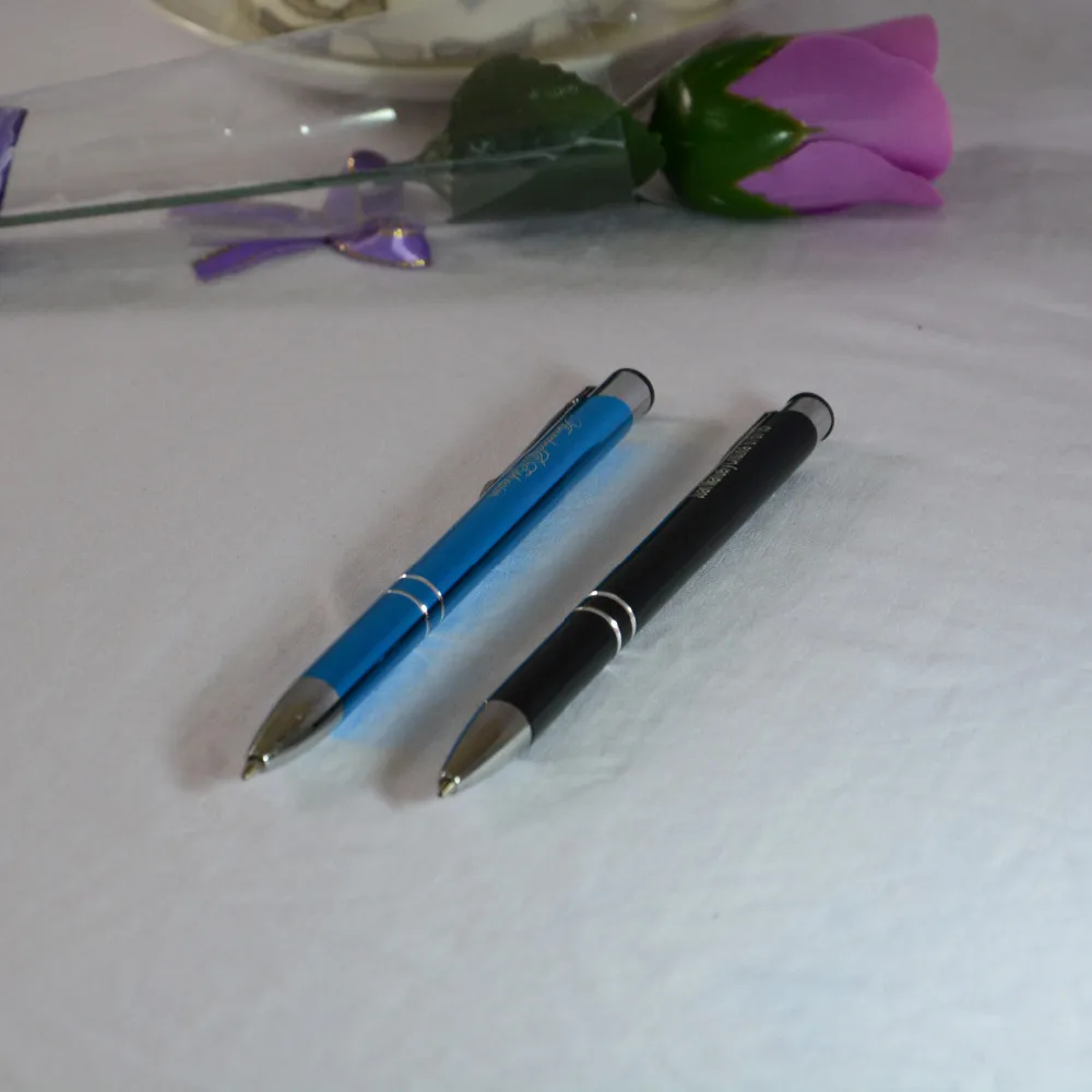 Металлический рулон шариковая брендовая Шариковая ручка для письма на заказ Печать логотип подарки подходит для отеля школы компании