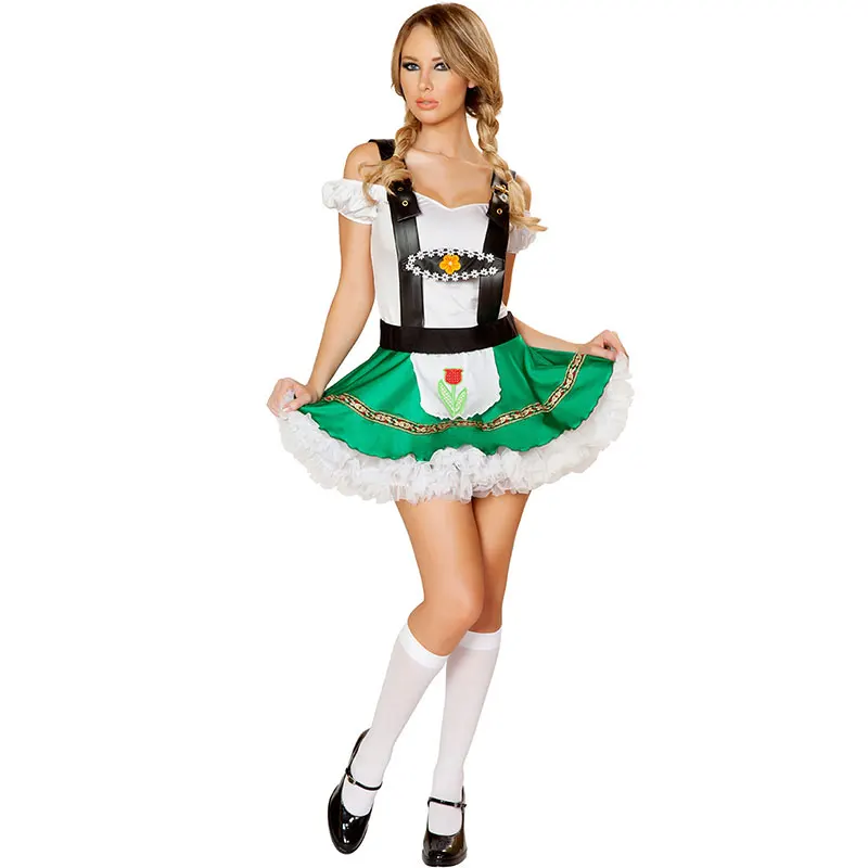 Sexy Oktoberfest Beer Girl Costume Yellow