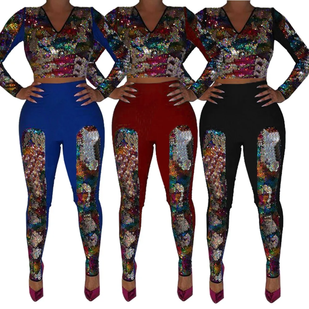 sequin tracksuit womens