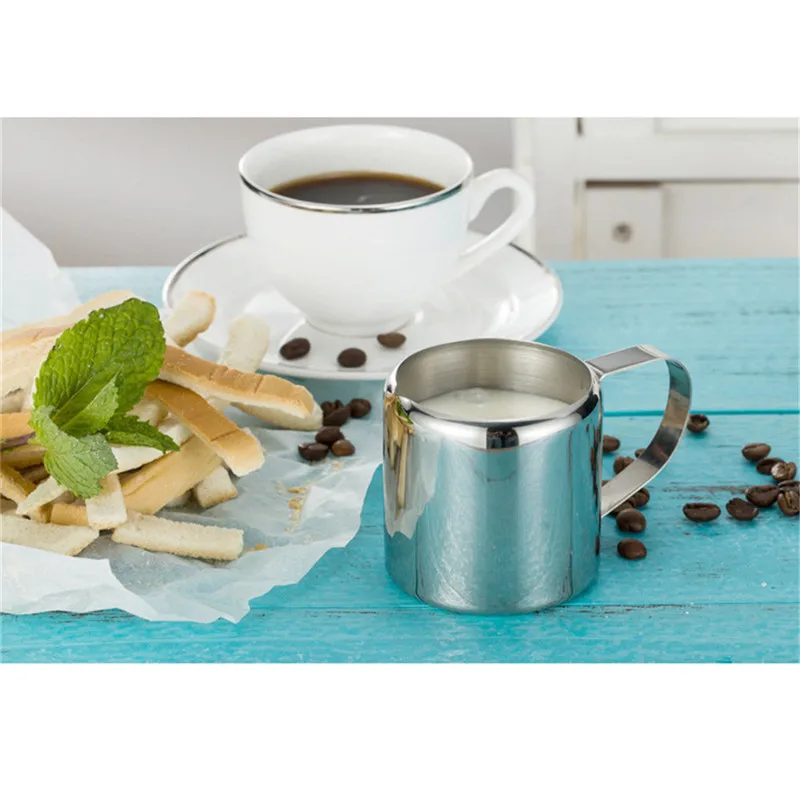 SEAAN European Style Flower Milk Cup Multi-standard Stainless Steel Coffee Machine Sumas Milk Cup Milk Tank Milk Pot Coffe Tools SEAAN European Style Flower Milk Cup Multi-standard Stainless Steel Coffee Machine Sumas Milk Cup Milk Tank Milk Pot Coffe Tools