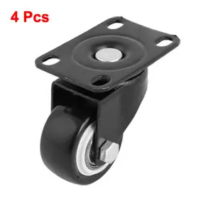

Uxcell Hot Sale 4PCS Trolley Swivel Caster, 1.5 Inch Polyurethane Wheel, Top Plate, Double Ball Bearing