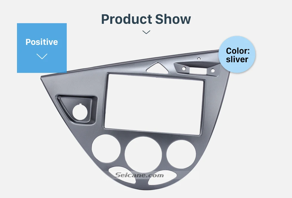 Seicane 2 din отделка стереосистемы автомобиля крепление Рамка комплект в тире для 2006 Ford Fiesta Focus Европейский LHD установка панели пластины