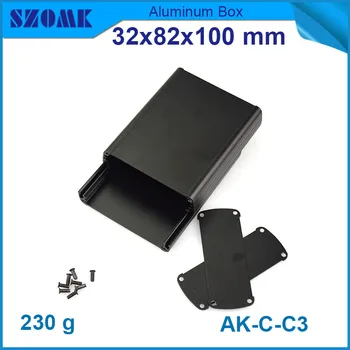 

4pcs/lot szomk aluminium housing case power metal junction housing with anodizing 32*82*100mm