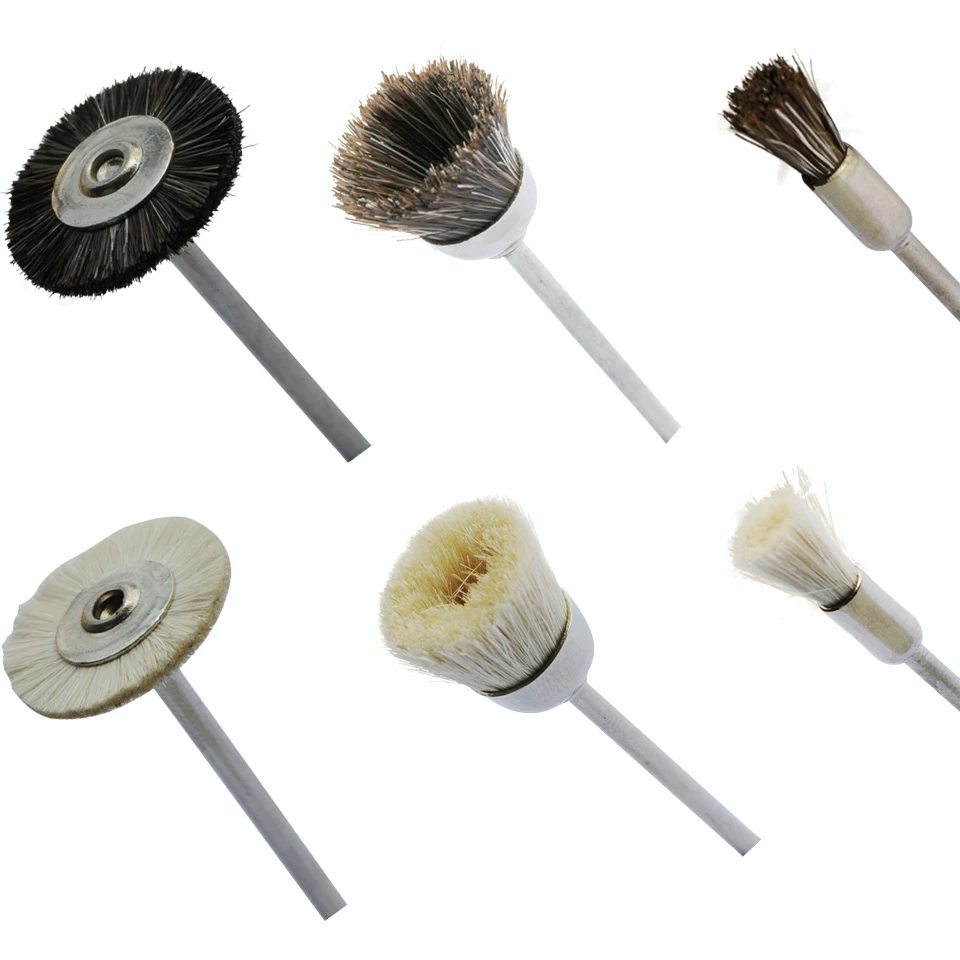 Buy 10pcs Goat Hair Wheel Brushes Cup Rust For Dremel