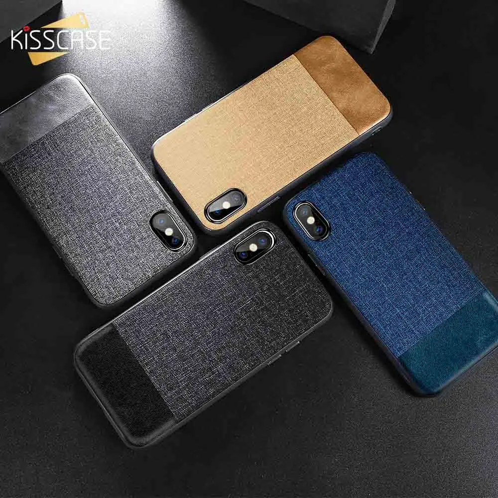 Тканевый чехол KISSCASE для телефона Samsung Galaxy A8 2018 S10 S10E тканевый A3 2016 A5 J5 J8