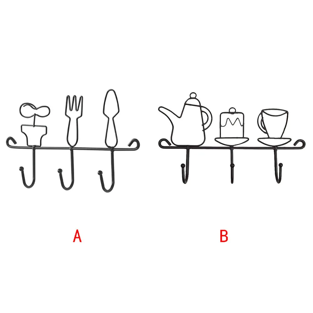 Креативное украшение с универсальными крючками Настенные Крючки набор сплошной цвет простой стиль восхитительный дизайн домашний подвесной Декор