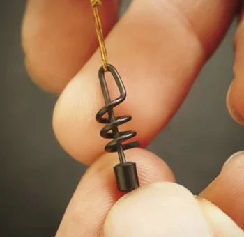 

20XCarp Fishing Corkscrew swivel UK size 8 quick change swivels carp fishing tackle rolling swivels accessories of fishing china