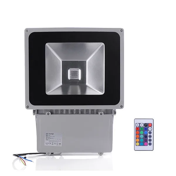 

8pcs Beautiful 100W RGB LED Outdoor Waterproof Flood Light Wash Floodlight Spotlight Lighting With Remote Controller AC85-265V