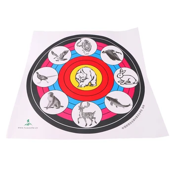 

Free shipping 10pcs Archery paper target with nine grid colorful different animals for archery shooting practicing
