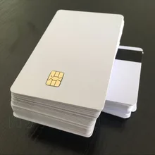 100 шт. с магнитной полосой смарт-карты карта с чипом ic sle4442 микросхемой чипом микропроцессорные карты